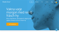 Desktop Screenshot of clearlygone.se