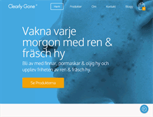 Tablet Screenshot of clearlygone.se